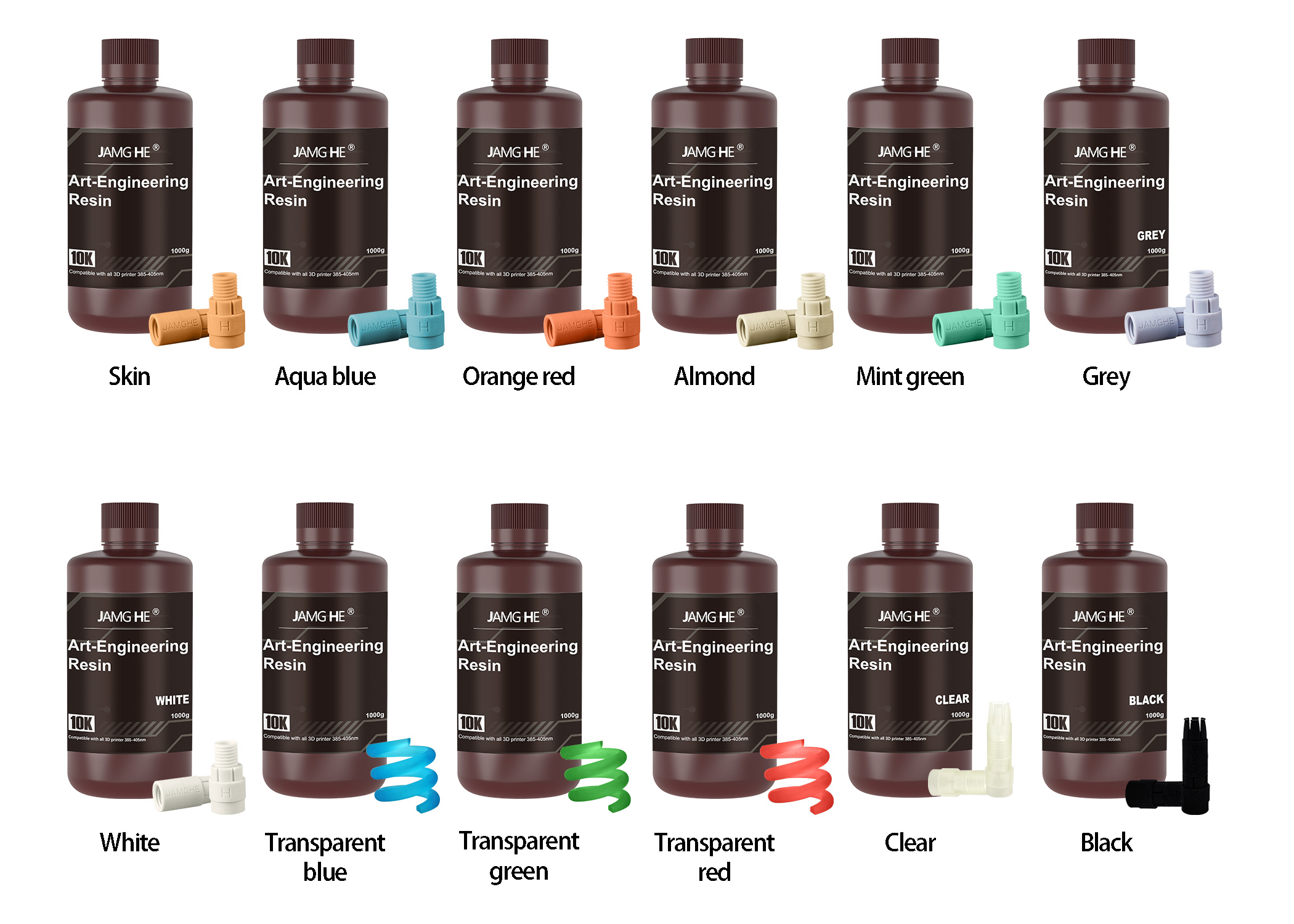 multicolor resin abs like