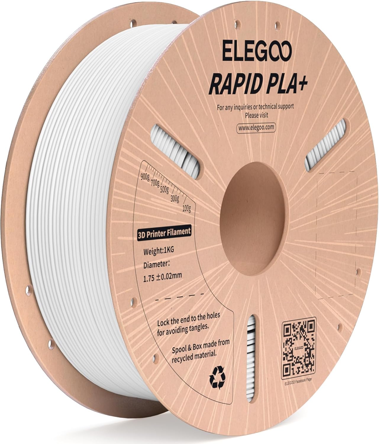 elegoo rapid pla white elegoo rapid pla white