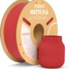 Matte PLA Filament Ruby Red