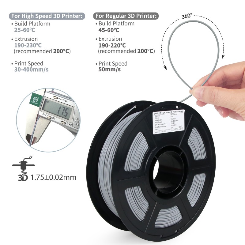 High Speed PLA+ i6 Grey 4