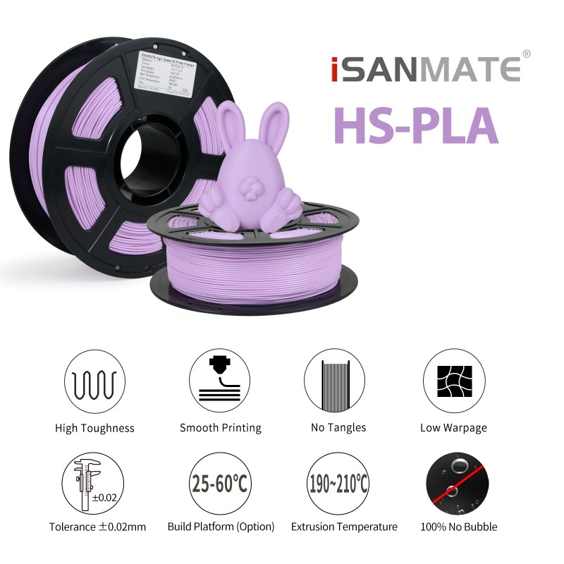 High Speed PLA+ i6 Taro Purple (2) High Speed PLA+ i6 Taro Purple (2)