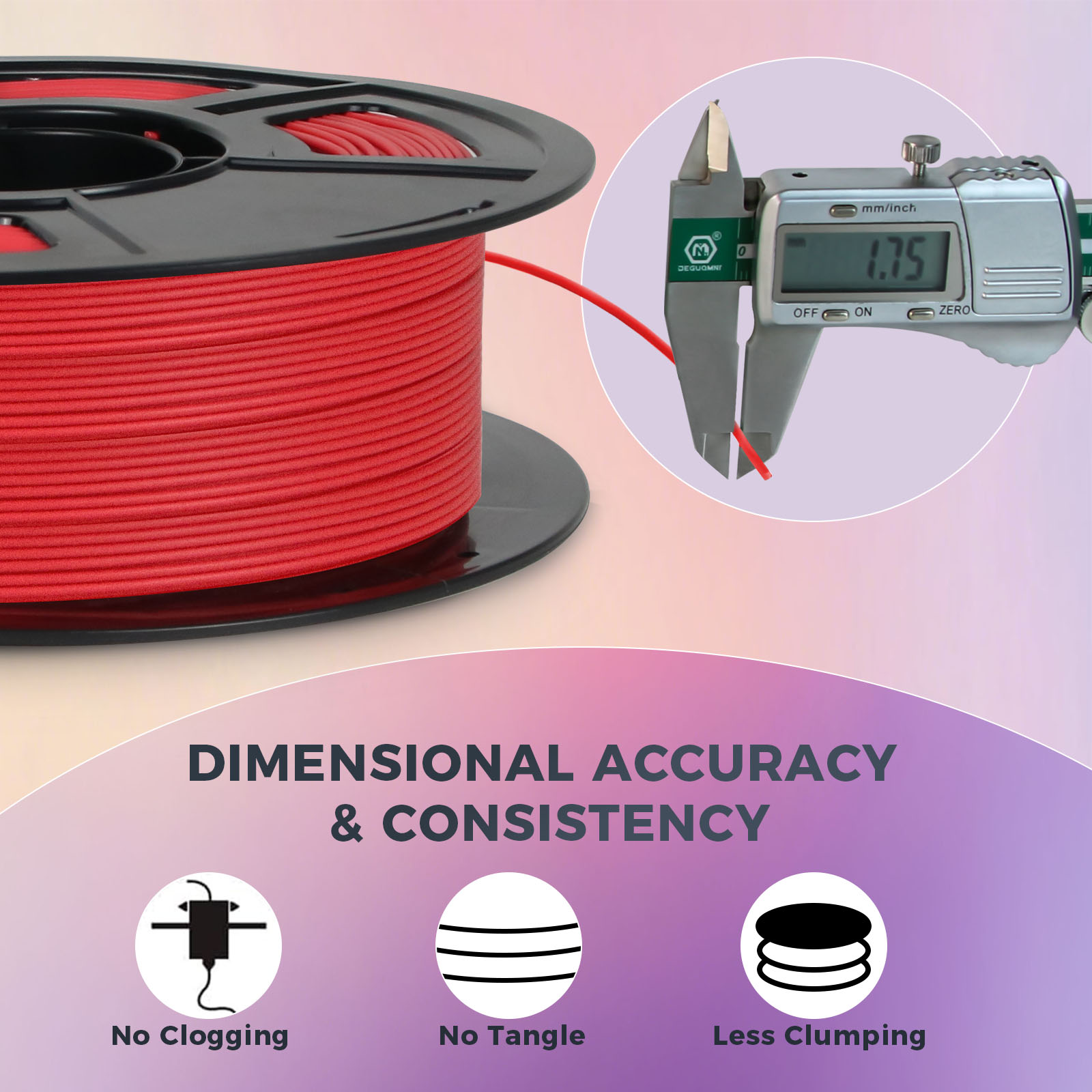 PLA i6 Matte Clown Red (2) PLA i6 Matte Clown Red