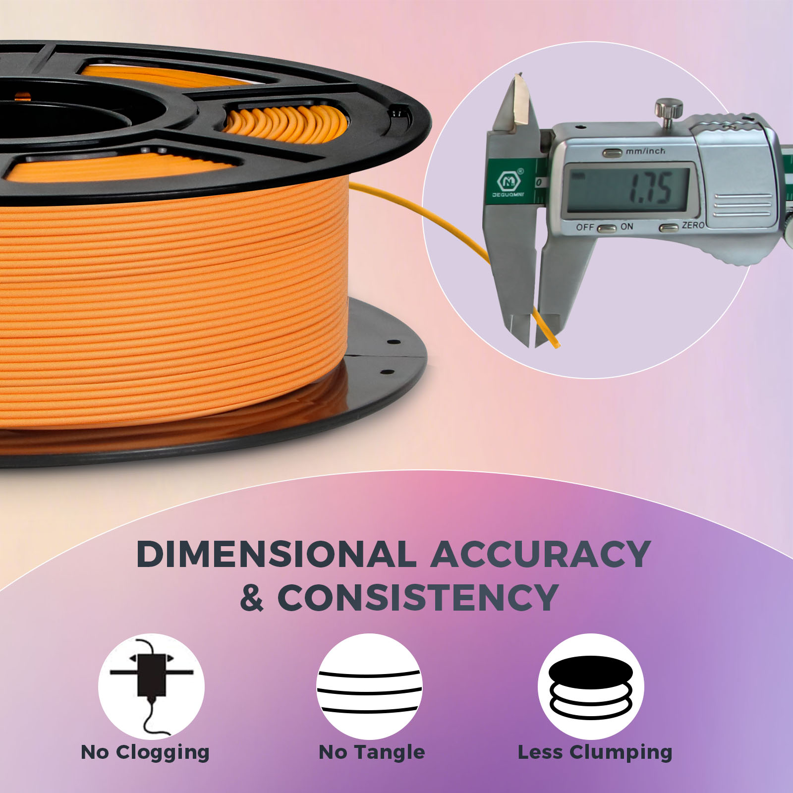 PLA i6 Matte Halloween Orange (2) PLA i6 Matte Halloween Orange