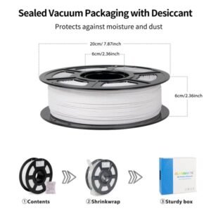 Curated visual reference: Gallery Detail: Isanmate High Strength Petg Glass Fiber White 3D Filament