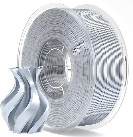 Elegoo PLA Silk filament 1kg Silk Silver Grey