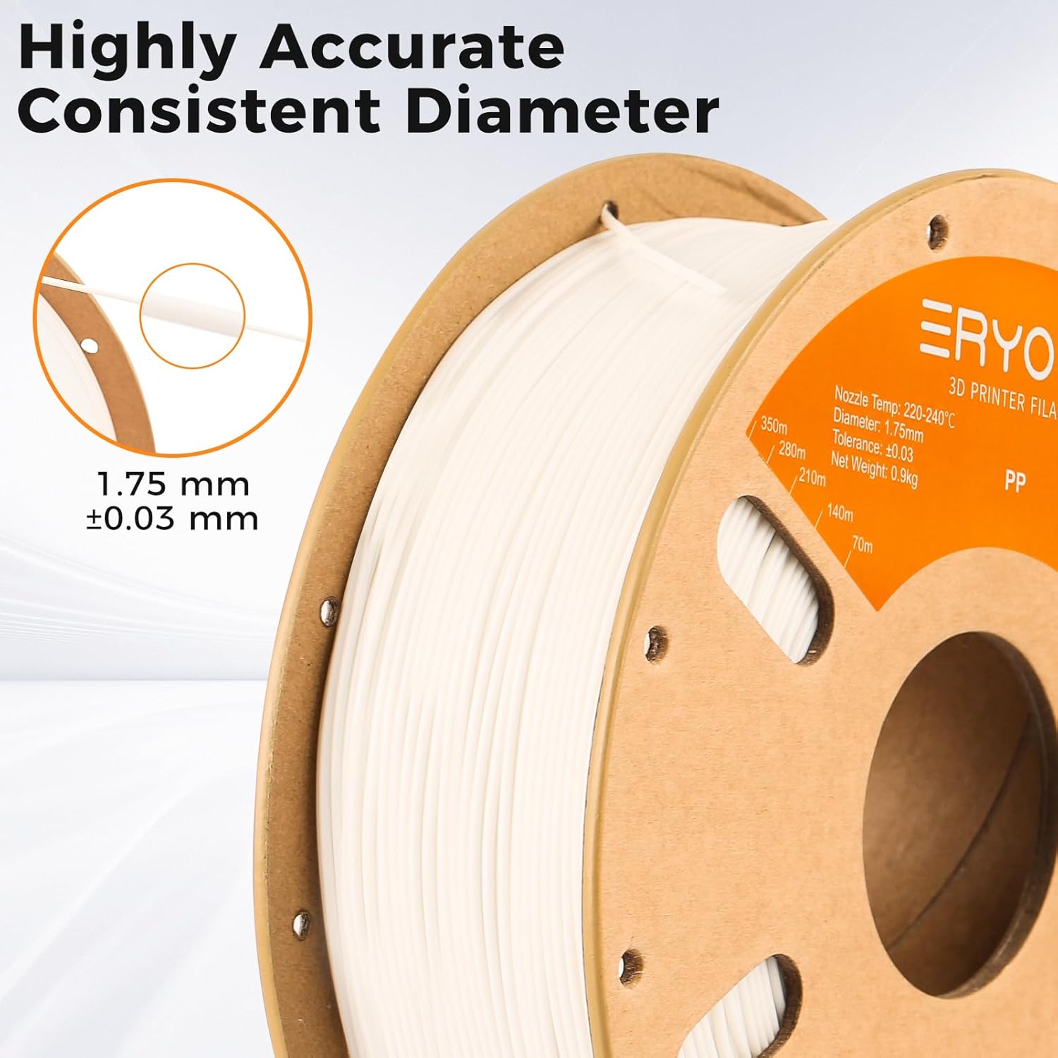 PP filament white color