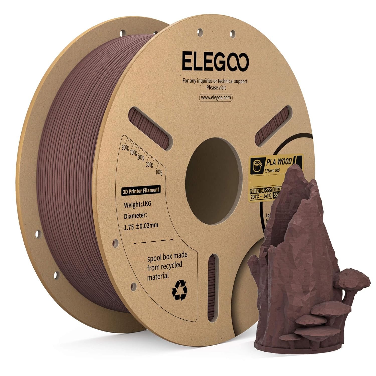 Elegoo PLA Walnut wood