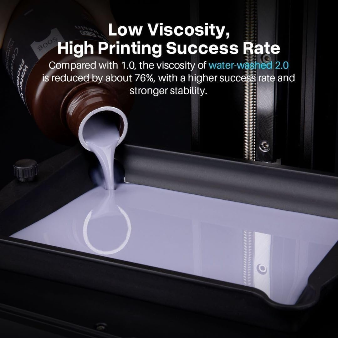 Ceramic Grey Water Washable 3D Printer Resin